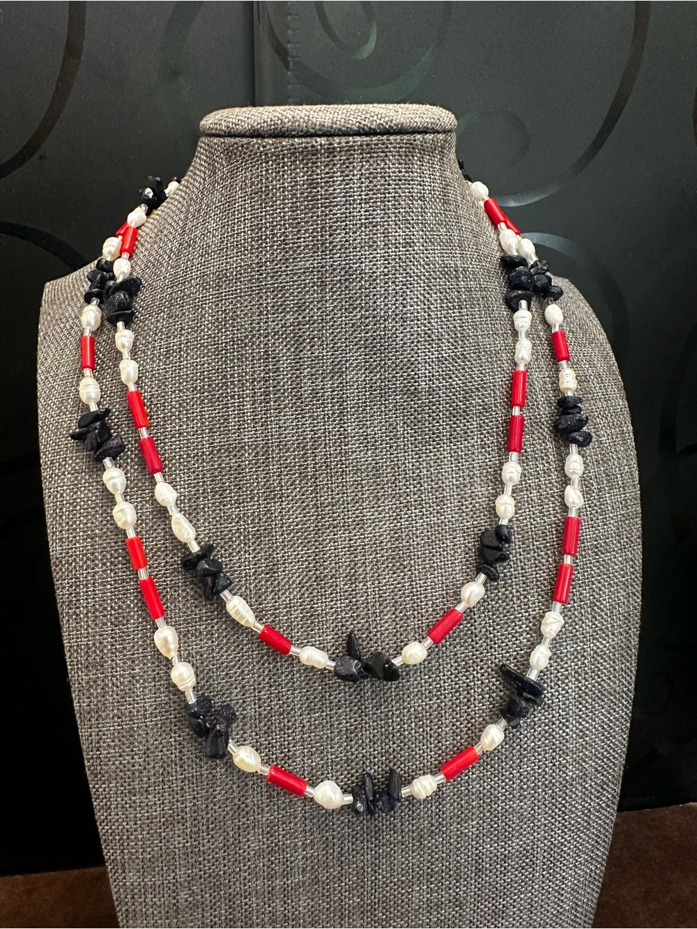 Handmade Red Coral Necklace For Women